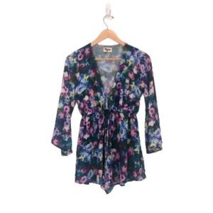 Show Me Your MuMu Roxy Romper Multicolor Roses